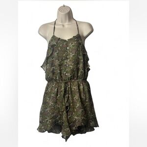 Floral Chiffon Romper‎